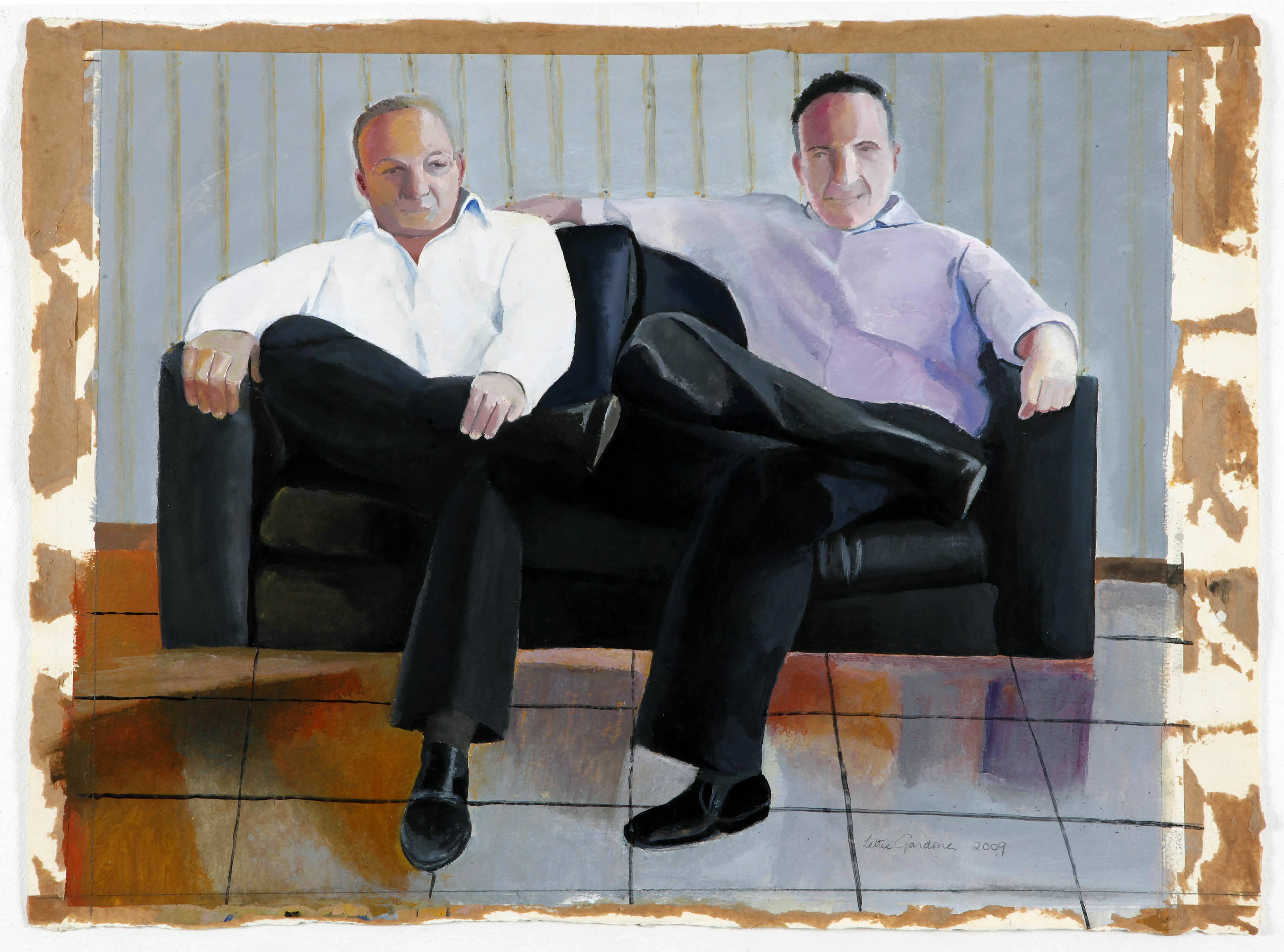 Brothers I (acrylic on paper - 52x66cm) 