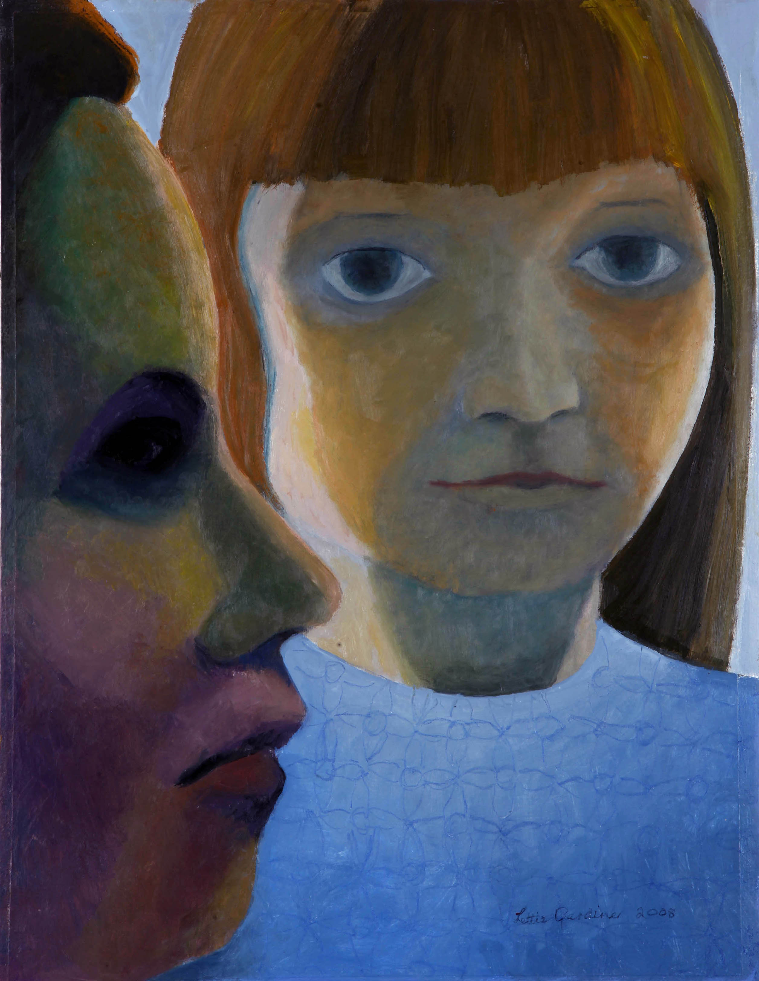 Mother And Child III (oil - 58x44.20cm) 
